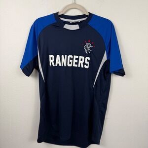 Rangers FC Official Training Jersey Mens Medium Navy Blue Soccer Shirt